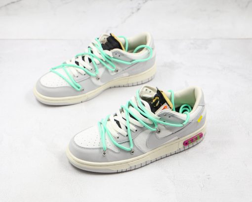 NIKE Off-White x Nike Dunk Low'50' Gray white green label