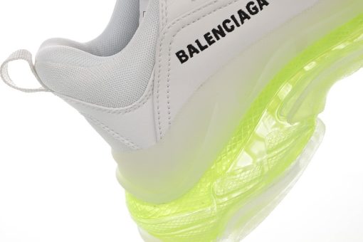 Balenciaga Triple S Transparent air cushion white black lemon green bottom