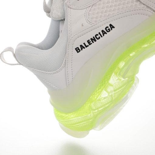 Balenciaga Triple S Transparent air cushion white black lemon green bottom