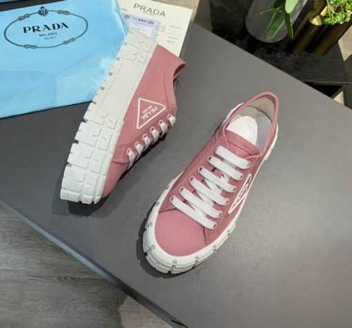 Nylon gabardine sneakers Pink