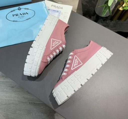 Nylon gabardine sneakers Pink