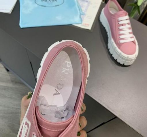 Nylon gabardine sneakers Pink