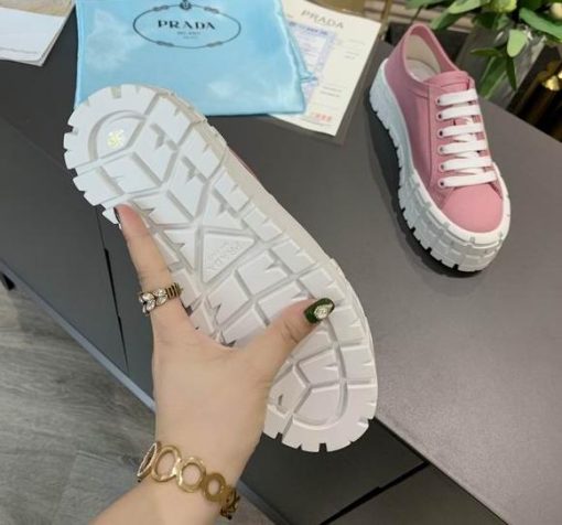 Nylon gabardine sneakers Pink