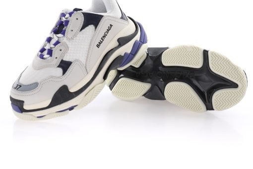 Balenciaga Triple S Light grey deep purple