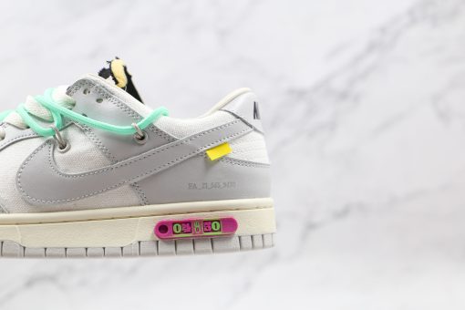 NIKE Off-White x Nike Dunk Low'50' Gray white green label