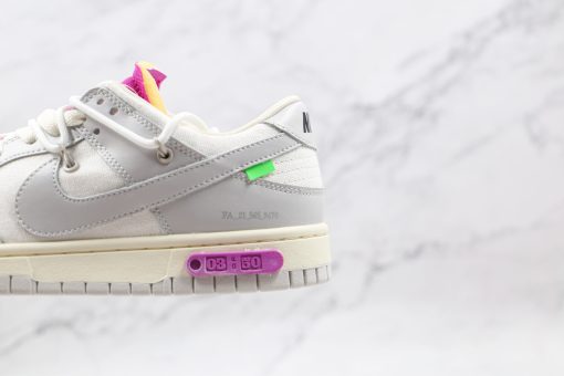 NIKE Off-White x Nike Dunk Low'50' White gray Purple Label