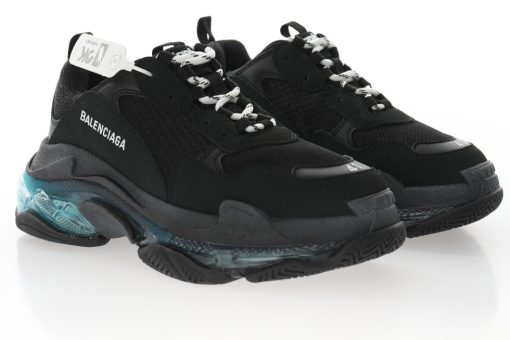 Balenciaga Triple S Black cold ice blue