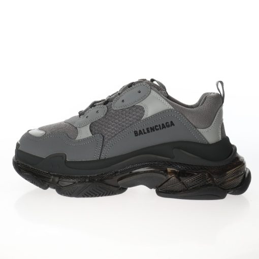 Balenciaga Triple S Air cushion dark gray light gray black