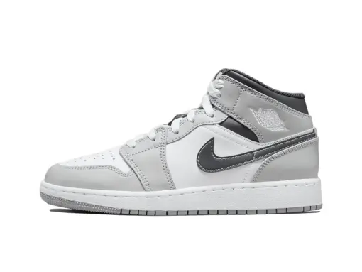 Nike Wmns Air Jordan 1 Mid GS"Light Smoke Grey "