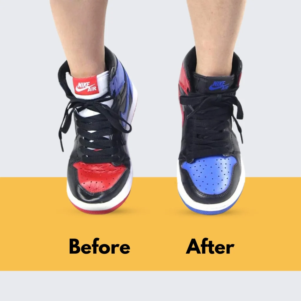 Sneaker Crease Protector Before After