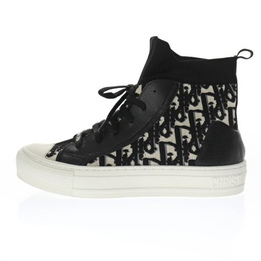 Dior Techincal Knit Oblique High-Top Black