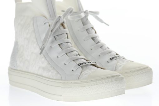 Dior Techincal Knit Oblique High-Top White