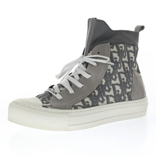 Dior Techincal Knit Oblique High-Top Brown - Image 2