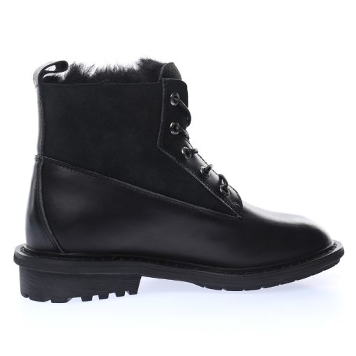 UGG W Ball Fy Rutton II "Leather black Plush"