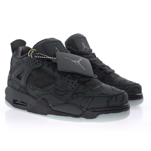 Kaws x Air Jordan 4 Retro"Black" - Image 3