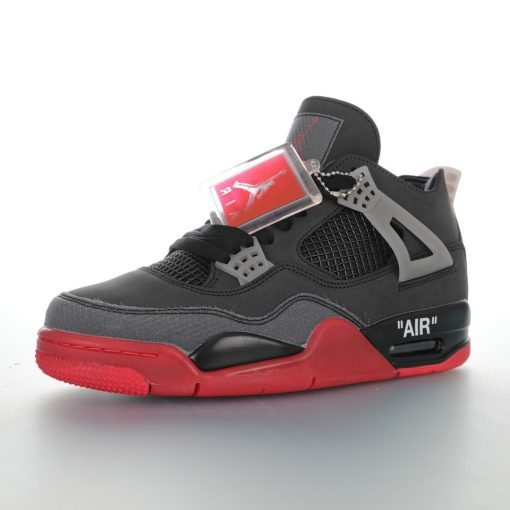 Off-White™ x Air Jordan 4 Retro"Bred/Red" - Image 4