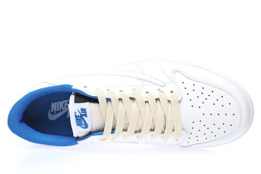 fragment design x Travis Scott x Nike Air Jordan 1 Low OG SP"White/Blue/Noctilucent"