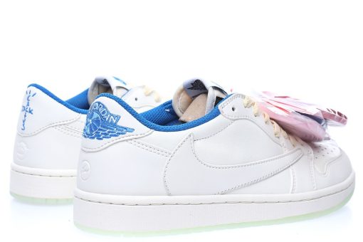 fragment design x Travis Scott x Nike Air Jordan 1 Low OG SP"White/Blue/Noctilucent"