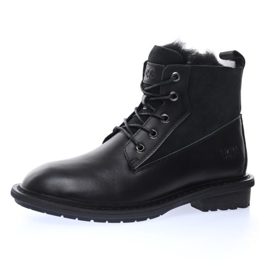 UGG W Ball Fy Rutton II "Leather black Plush"