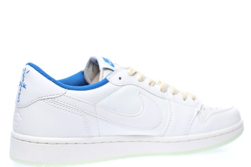 fragment design x Travis Scott x Nike Air Jordan 1 Low OG SP"White/Blue/Noctilucent"