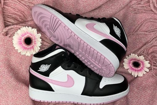 Air Jordan 1 Mid White Light Arctic Pink