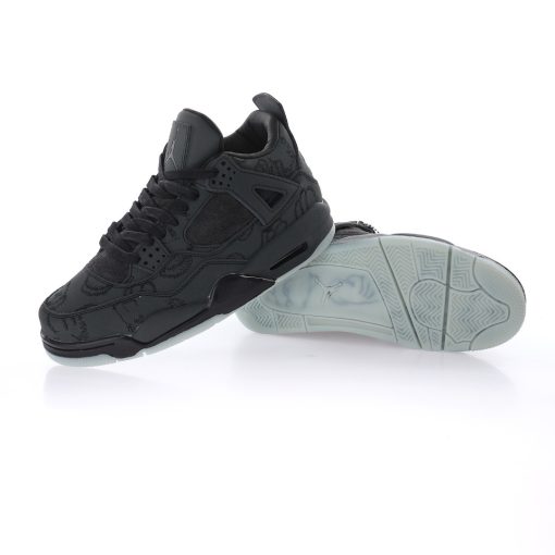 Kaws x Air Jordan 4 Retro"Black" - Image 2