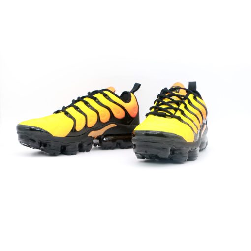 NIKE Air Vapormax Tn Plus Yellow Face and Black Background