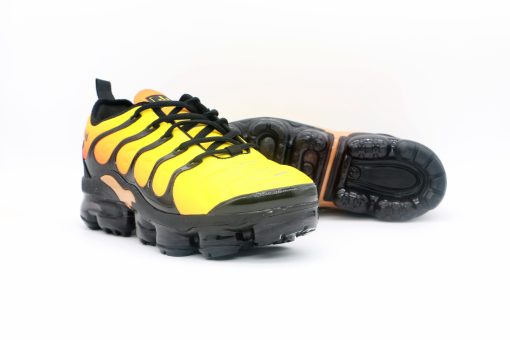 NIKE Air Vapormax Tn Plus Yellow Face and Black Background