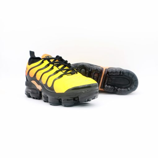 NIKE Air Vapormax Tn Plus Yellow Face and Black Background