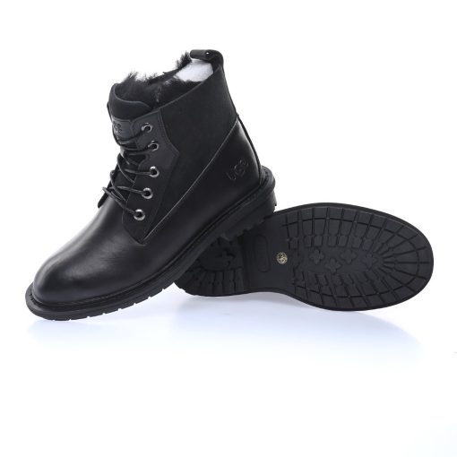 UGG W Ball Fy Rutton II "Leather black Plush"