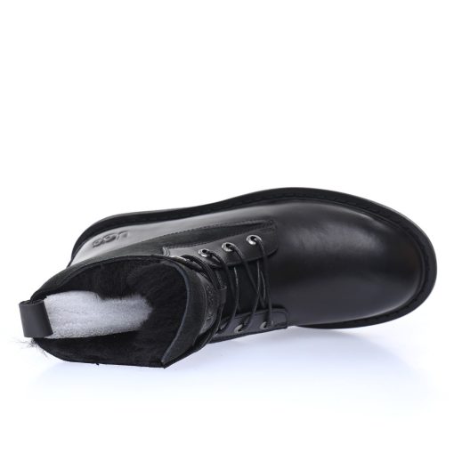 UGG W Ball Fy Rutton II "Leather black Plush"