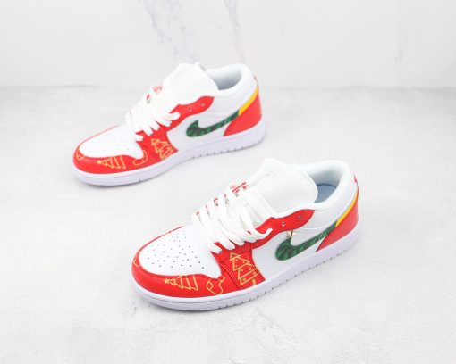 NIKE AJ1 Air Jordan 1 low Christmas White Red