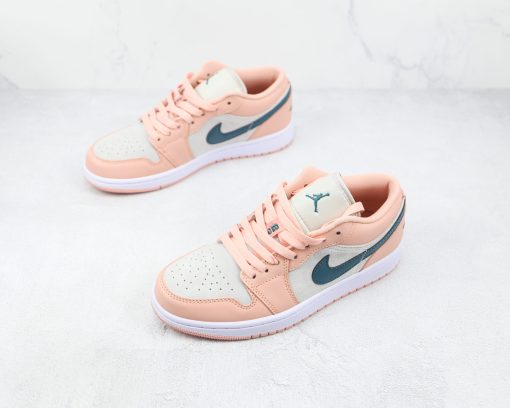 NIKE AJ1 Air Jordan 1 low Grey Pink Green hook - Image 2