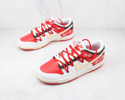 NIKE SB Dunk Low Co branded red and white deconstruction - Image 2