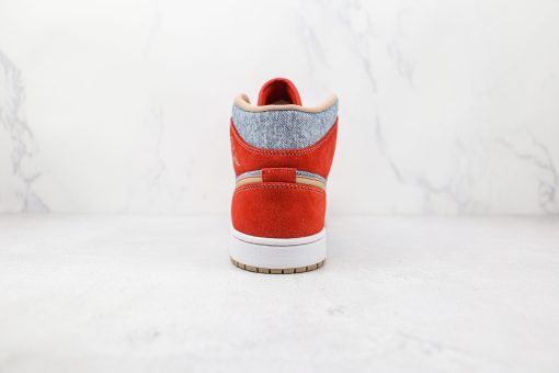 Nike Air Jordan 1 Mid Grayish red - Image 5