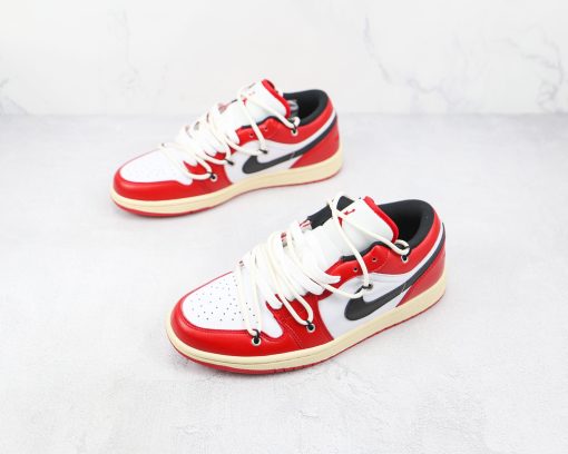 NIKE AJ1 Air Jordan 1 low Ow co branded white red