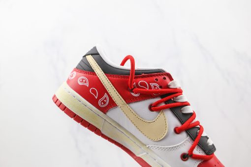 NIKE SB Dunk Low Co branded red and white deconstruction - Image 3