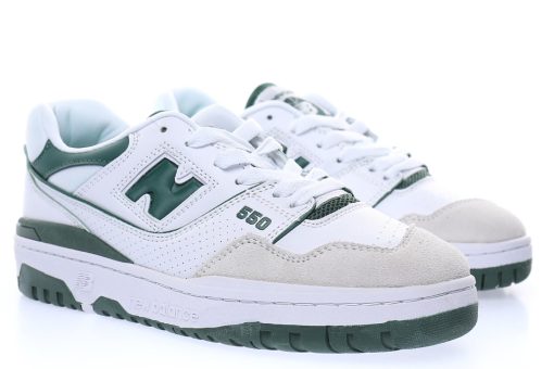 New Balance BB550 "White light gray dark green"