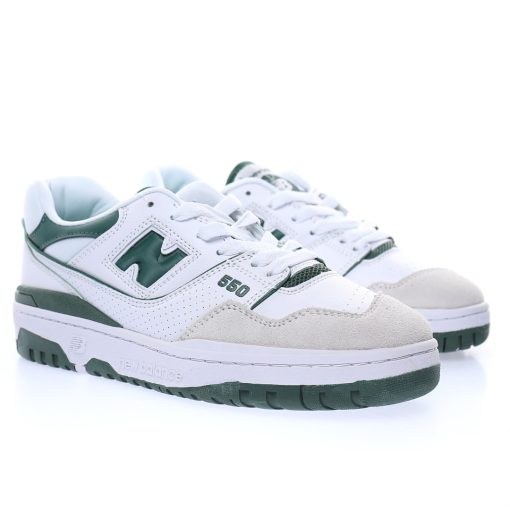 New Balance BB550 "White light gray dark green"