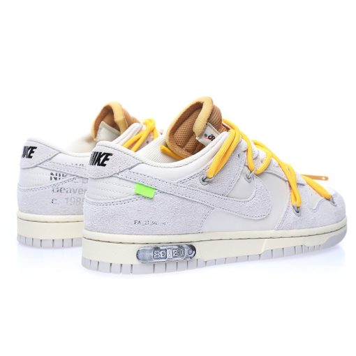 Off-White™ x Nike SB Dunk Low Lot 39/50 Light grey rice white brown yellow