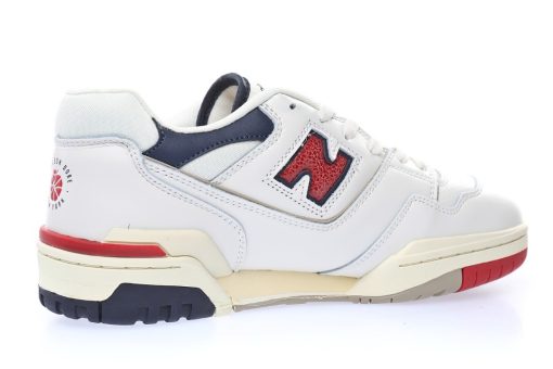 New Balance BB550 Co branded Leather White Navy Blue snake wine red oxide white