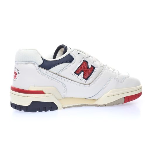 New Balance BB550 Co branded Leather White Navy Blue snake wine red oxide white - Image 3