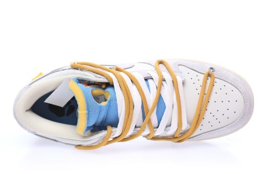 Off-White™ x Nike SB Dunk Low Lot The 34/50 The Light grey rice white sky blue brown yellow