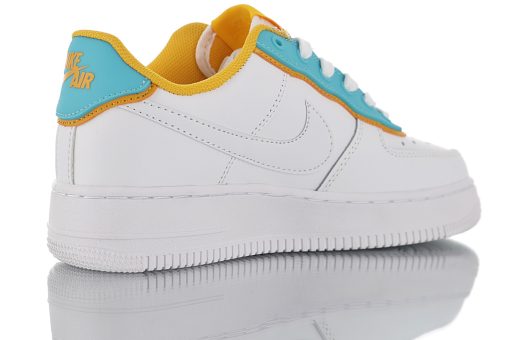 Nike Air Force 1 '07 Leather white water blue yellow