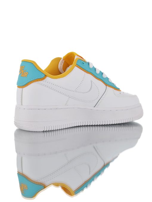 Nike Air Force 1 '07 Leather white water blue yellow