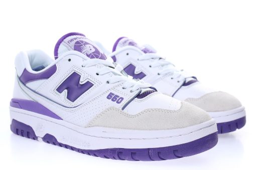 New Balance BB550 "White light gray dark purple"