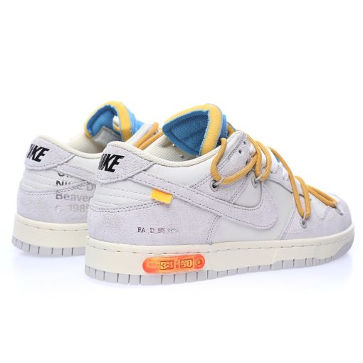 Off-White™ x Nike SB Dunk Low Lot The 34/50 The Light grey rice white sky blue brown yellow