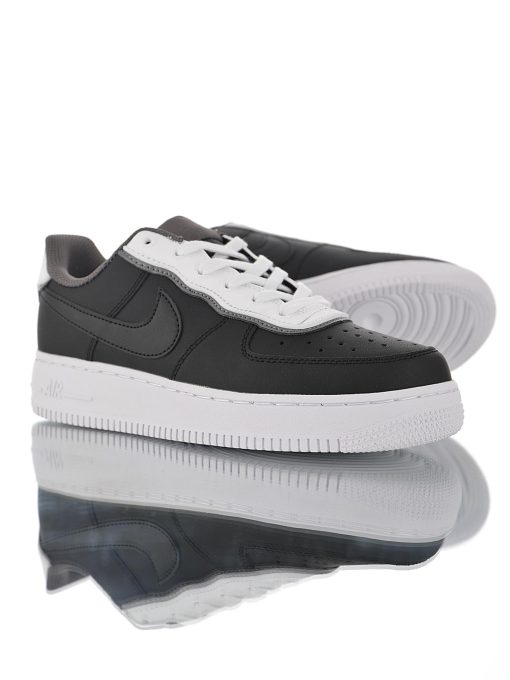 Nike Air Force 1 Leather black and white grey