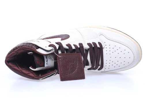 NIKE Air Jordan 1 High "White Sail/Maroon"