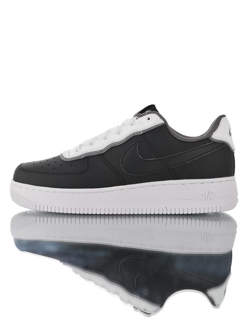 Nike Air Force 1 Leather black and white grey